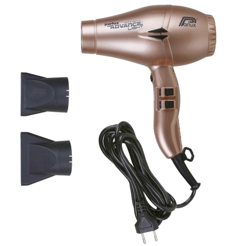 0901-Adv Lightgold Фен PARLUX Advance Light Ceramic+Ionic светло-золотой , 2200 Вт, 2 насадки, ионизация