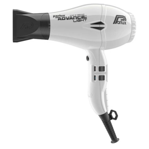0901-Adv White Фен PARLUX Advance Light Ceramic+Ionic белый, 2200 Вт, 2 насадки, ионизация