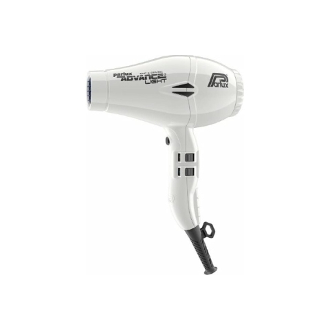 0901-Adv White Фен PARLUX Advance Light Ceramic+Ionic белый, 2200 Вт, 2 насадки, ионизация