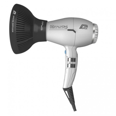 Set-0901-Silver Набор Фен PARLUX Digitalyon серебристый, 2400 Вт, 2 насадки + диффузор