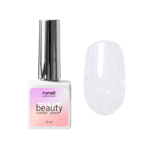 8547 RuNail Каучуковая база Beauty TINT YUKI, 10 мл.