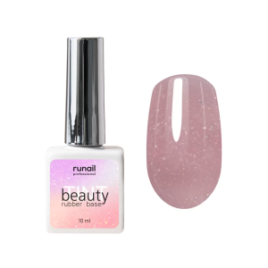 8551 RuNail Каучуковая база Beauty TINT YUKI, 10 мл.