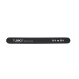 RuNail Пилка чёрная капля 100/180