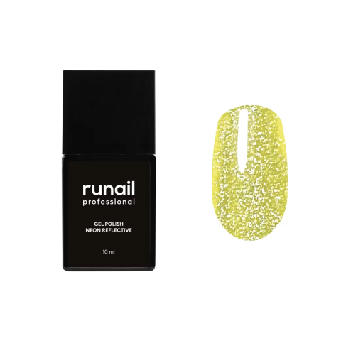 9054 RuNail Гель-лак неоновый светоотражающий