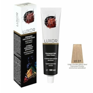 Luxor Professional Крем-краска 10.37 Платиновый блондин золотистый шоколадный, 100 мл.