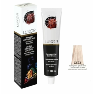 Luxor Professional Крем-краска 12.23 Специальный блондин фиолетовый золотистый, 100 мл.