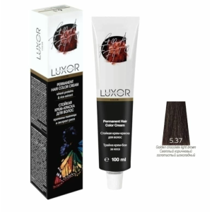 Luxor Professional Крем-краска 5.37 Светлый коричневый золотистый шоколадный, 100 мл.