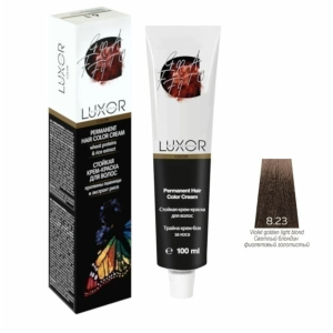 Luxor Professional Крем-краска 8.23 Светлый блондин фиолетовый золотистый, 100 мл.