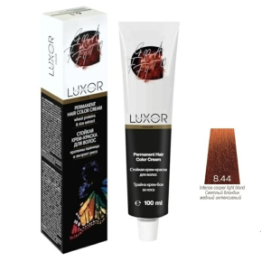 Luxor Professional Крем-краска 8.44 Светлый блондин медный интенсивный, 100 мл.