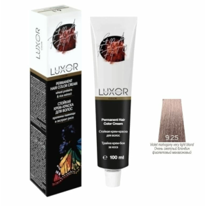Luxor Professional Крем-краска 9.25 Очень светлый блондин фиолетовый махагоновый, 100 мл.