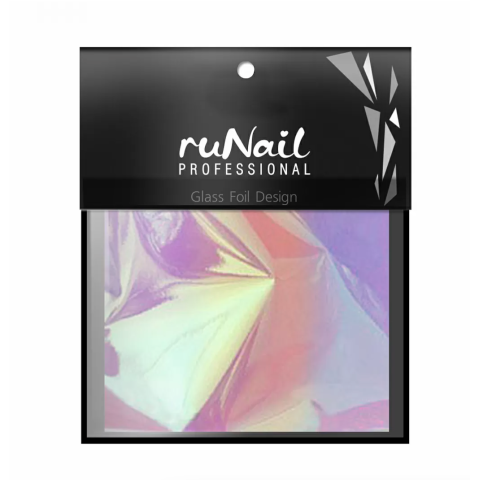 3148 RuNail Фольга Битое стекло, розовая, 4*100 см
