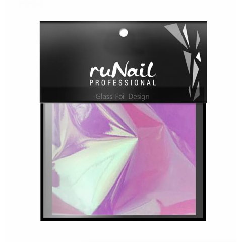 3149 RuNail Фольга Битое стекло, сиреневая, 4*100 см