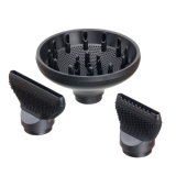 LD-1887 DEWAL Фен PRO Legacy черный, 1700 Вт, 2 насадки + диффузор