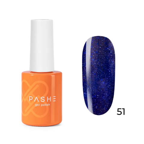PASHE Гель-лак Atelier №51 Звезды ультрамарина, 9 мл.