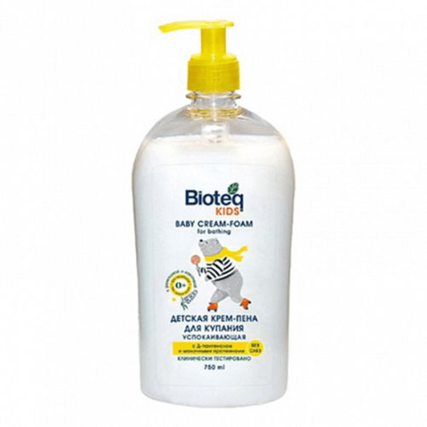 BioTeq KIDS Детская крем-пенка с Лавандой и ромашкой, 750 мл.