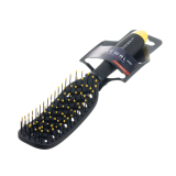 BNN-83 DEWAL Щетка продувная массажная BANANA black прямоугольная, пластиковый штифт, 8 рядов