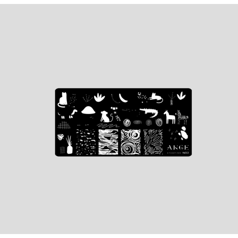 ANGE №013 Пластина для стемпинга 6*12 см.