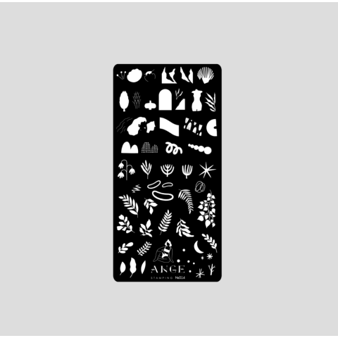 ANGE №014 Пластина для стемпинга 6*12 см.