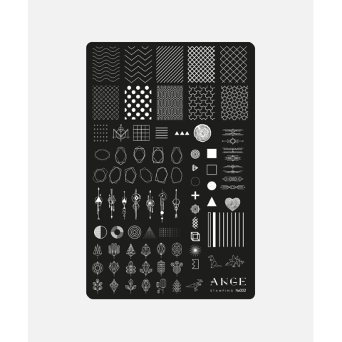 ANGE №002 Пластина для стемпинга 9,5*14,5 см.