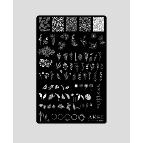 ANGE №003 Пластина для стемпинга 9,5*14,5 см.