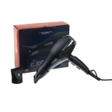 03-114 Black DEWAL Фен Exception Compact, 2200 Вт, 2 насадки, ионизация, компактный