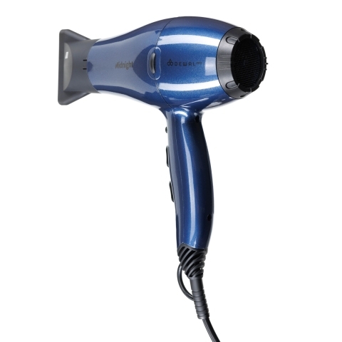 03-107 Dark Blue DEWAL Фен Midnight, 2000 Вт, 2 насадки, ионизация