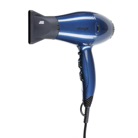 03-107 Dark Blue DEWAL Фен Midnight, 2000 Вт, 2 насадки, ионизация