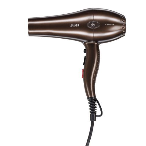 03-8088 Chocolate DEWAL Фен ProBlues, 2600 Вт, 2 насадки