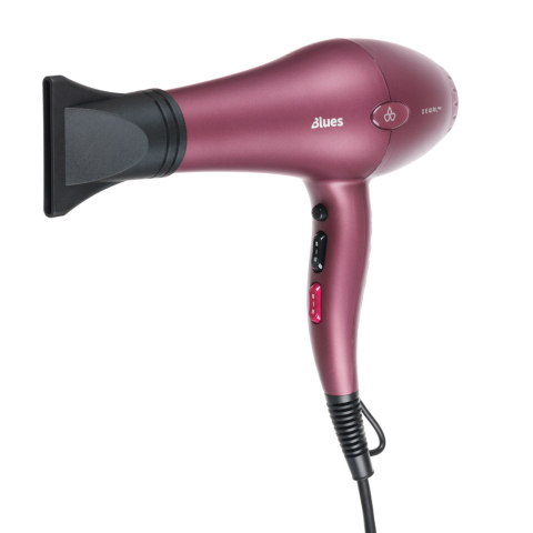 03-8088 Wine DEWAL Фен ProBlues, 2600 Вт, 2 насадки, ионизация