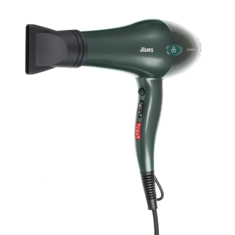 03-8088 Emerald DEWAL Фен ProBlues, 2600 Вт, 2 насадки, ионизация