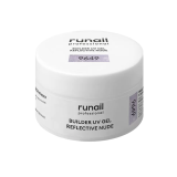 9649 RuNail Моделирующий УФ-гель Builder UV Gel Reflective Nude, 15 гр.
