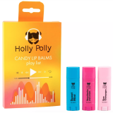 Holly Polly Набор Бальзамов для губ (Сладкая мята, Розовое шампанское, Клубника со сливками)
