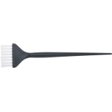 JPP048-1 black Кисть для окрашивания с белой щетиной узкая черная