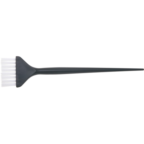 JPP048-1 black Кисть для окрашивания с белой щетиной узкая черная