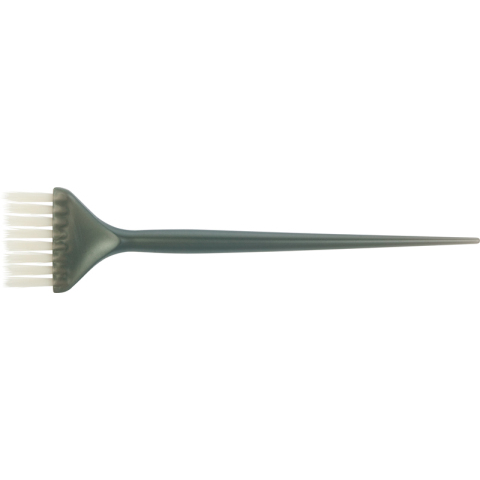 JPP048M-1 grey Кисть для окрашивания с белой щетиной узкая серая