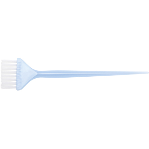JPP048D-1 blue Кисть для окрашивания с белой щетиной узкая голубая