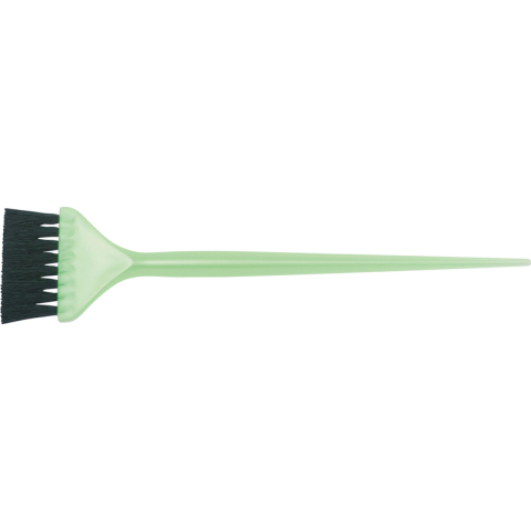 JPP048 green Кисть для окрашивания с черной щетиной узкая зеленая