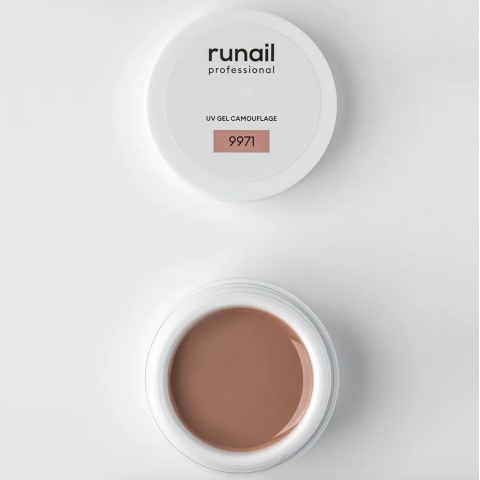 9971 RuNail Камуфлирующий УФ Гель Какао, 15 гр.