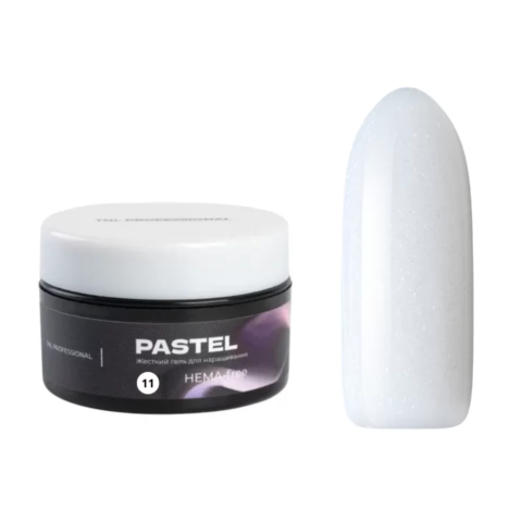 TNL Гель для наращивания Pastel жесткий №11, лунный камень с шиммером, 18 мл.