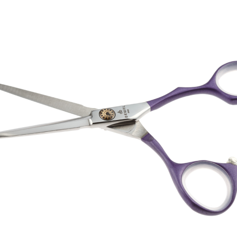 ML55-PR Ножницы парикмахерские прямые 5,5" фиолетовые