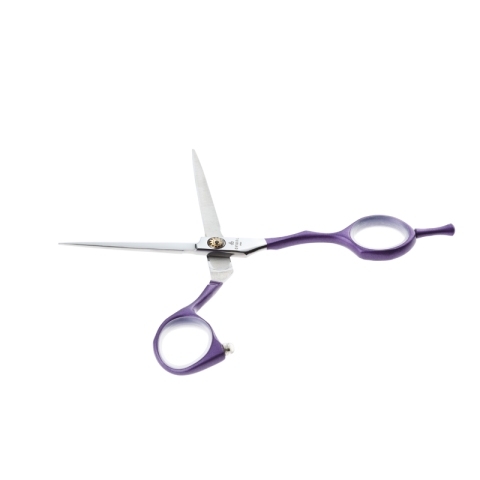 ML55-PR Ножницы парикмахерские прямые 5,5" фиолетовые