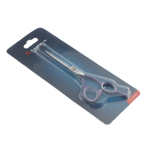 ML55-PR Ножницы парикмахерские прямые 5,5" фиолетовые