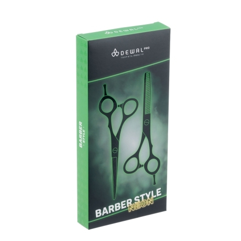  SET ВS8-7 Набор из двух ножниц парикмахерских 7" черные в чехле
