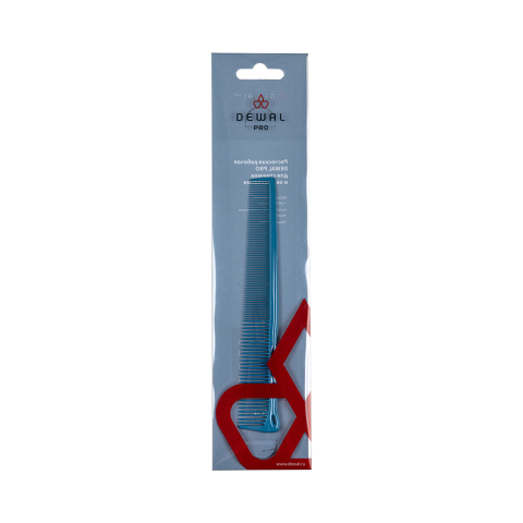 63539 blue DEWAL Расческа рабочая, 17 см