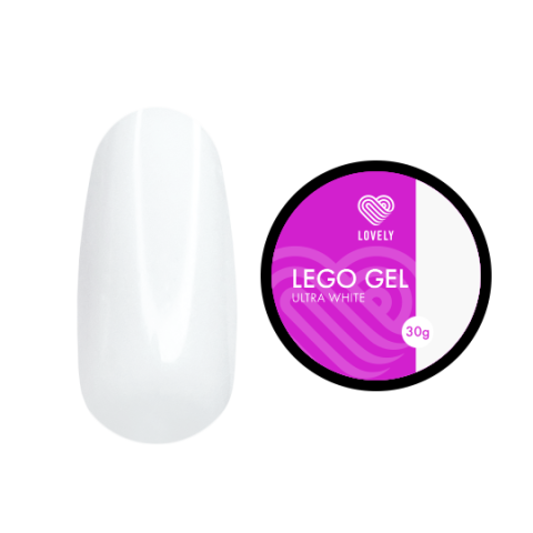 Lovely Lego Гель для наращивания и укрепления Ultra White, 30 гр.