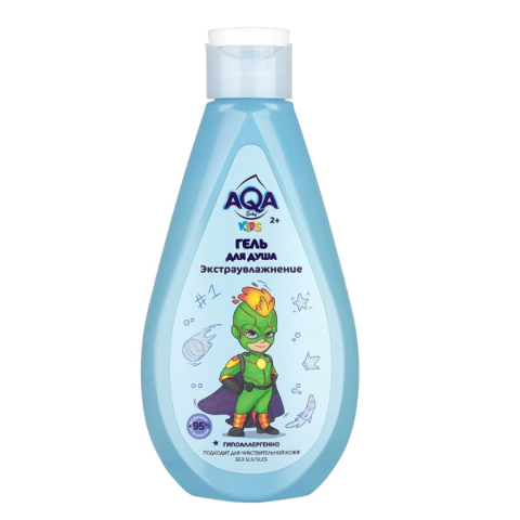 AQA baby KIDS Гель для душа для мальчиков Экстраувлажнение, 250 мл.