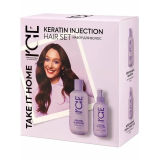 ICE Home Набор для волос Keratin Injection (Шампунь + Спрей)