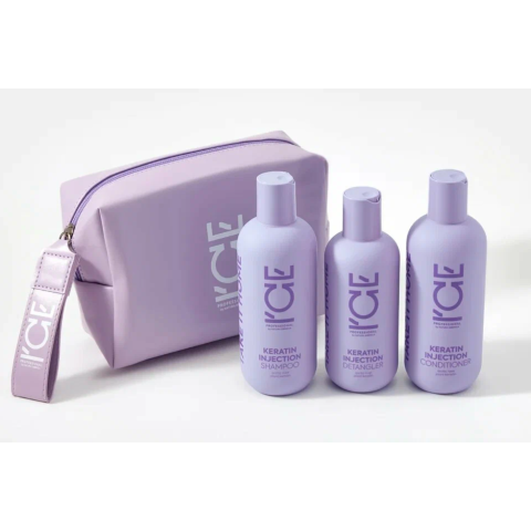ICE Home Набор Keratin Injection (Косметичка + Обечайка)