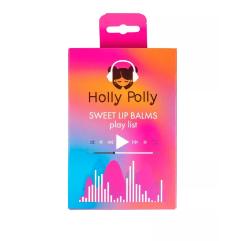 Holly Polly Набор Бальзамов для губ (Леденцы, Розовое шампанское, Ягодный коктейль)