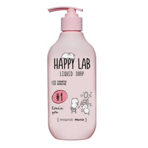 HAPPY LAB Жидкое мыло Люблю тебя, 300 мл.